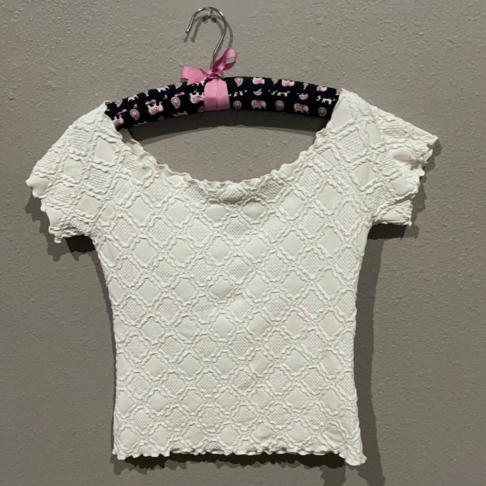 NWOT. Waffle weave knit top